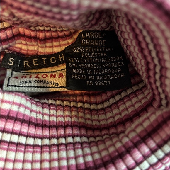 2 Striped Turtleneck Sweater - Picture 4 of 7